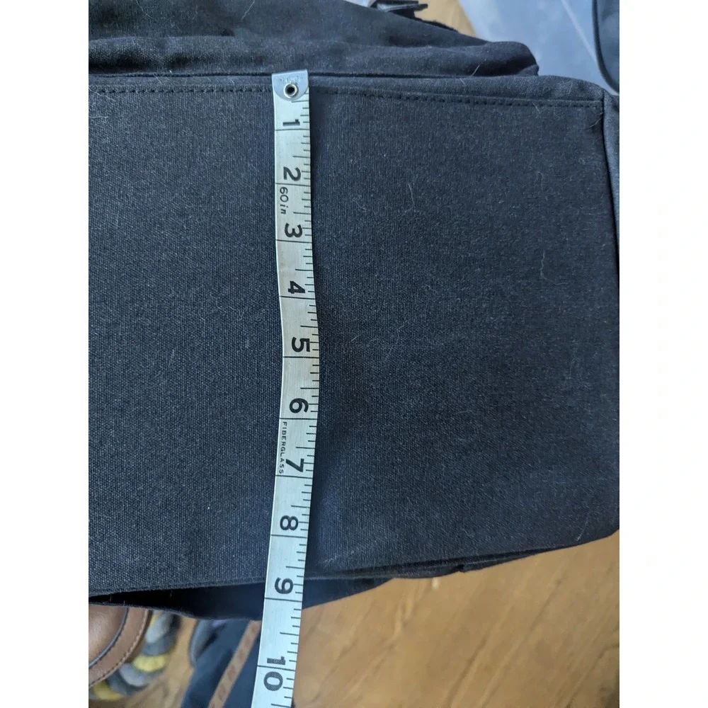 Bellaruso Black Canvas Duffel Bag Travel Weekender Shoulder Strap